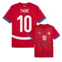 Serbien Dusan Tadic #10 Hemmatröja EM 2024 Korta ärmar